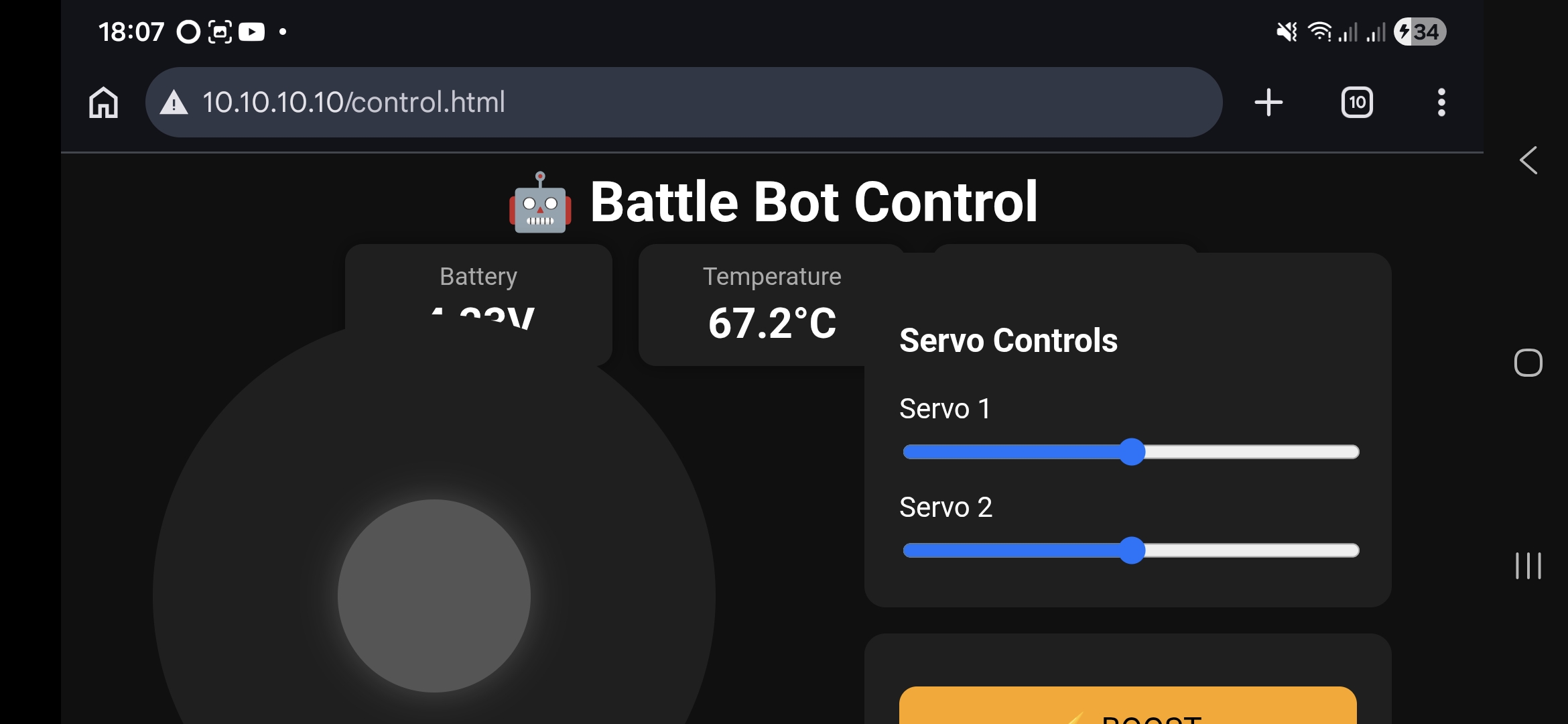 Default control interface